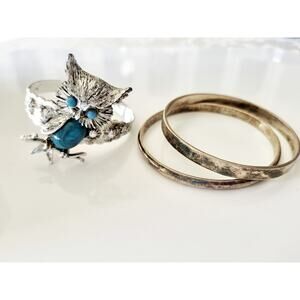 Vintage Silver-tone Bracelet Lot of 3